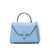 VALEXTRA VALEXTRA Iside micro leather handbag CLEAR BLUE