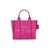 Marc Jacobs MARC JACOBS THE LEATHER CROSSBODY TOTE LIPSTICK PINK BAG Fucsia