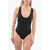 Nike Swim One Piece Swimsuit With Perforated Details Black