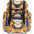 Versace Barocco Patterned Backpack With Medusa Application Gold