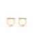Ferragamo Gold-Colored Gancini Earrings In Brass Woman GREY