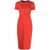 Victoria Beckham Victoria Beckham Fitted Midi Dress RED