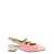 CAREL PARIS 'Abricot' Pink Slingback Mary Janes with Contrasting Toe in Leather Woman PINK