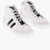 Moncler Kids Leather Anyse Sneakers With Contrast Details Black & White