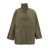 Ganni Green Quilted Jacket With High Neck And Buttons In Recycled Polyamide Woman GREEN