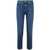 7 For All Mankind 7 FOR ALL MANKIND THE STRAIGHT CROP SLIM ILLUSION SATURDAY CLOTHING BLUE