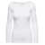 Brunello Cucinelli White V-Neck Pullover with Beads Detailing in Stretch Cotton Woman Brunello Cucinelli WHITE