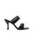 GIA BORGHINI Black Perni x Pernille Teisbaek Sandals in Leather Woman BLACK