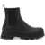 Alexander McQueen Leather Chelsea Ankle Boots BLACK