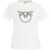 Pinko T-shirt "Quentin" with strass logo White