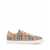 Burberry BURBERRY Check motif cotton sneakers BEIGE