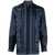 Versace VERSACE INFORMAL SHIRT BAROQUE PRINT SILK TWILL FABRIC CLOTHING BLUE