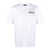 Versace VERSACE T-SHIRT JERSEY FABRIC EMBROIDERY MILANO STAMP PRINT CLOTHING WHITE