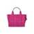 Marc Jacobs MARC JACOBS THE LEATHER SMALL TOTE LIPSTICK PINK HANDBAG Fucsia