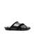 forte_forte Forte_Forte Shierling And Leather Crossed Sandals Shoes BLACK