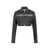 COURRÈGES Courrèges Twill Strap Crop Jacket Clothing Black