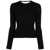 COURRÈGES Courrèges Elastic Wrist Rib Knit Sweater Clothing Black