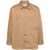 MAISON KITSUNÉ Maison Kitsuné Overshirt With Tonal Fox Head Patch In Cotton Gaba Clothing BROWN