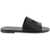 Dolce & Gabbana Leather Slides With Dg Cut-Out NERO