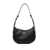 Pinko Black Shoulder Bag with Love Birds Diamond Cut Detail in Smooth Leather Woman BLACK
