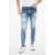 DSQUARED2 Distressed Sexy Twist Denims With Light Wash 16Cm Blue