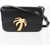 Palm Angels Leather Palm Beach Crossbody Bag With Golden Metal Detail Black