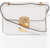 Miu Miu Leather Madras Crossbody Bag With Golden Details White