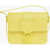 Longchamp Solid Color Leather Crossbody Bag Yellow