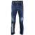 DSQUARED2 Distressed Tidy Baker Denims With Dark Wash 17Cm Blue