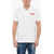 DSQUARED2 Tennis Polo Shirt With Paint Effect Logo White