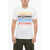 DSQUARED2 Crewneck Color Wave T-Shirt With Multicolored Lettering White
