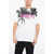 DSQUARED2 Palms Slouch T-Shirt With Graphic Print White