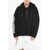 DSQUARED2 Oversized Doubleneck Anorak Sweatshirt With Zipped Detail Black