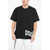 DSQUARED2 Slouch T-Shirt With Contrasting Logo Print Black