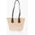 Max Mara Braided Straw Panierm Tote Bag With Double Handle Beige