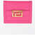 Versace Leather Wallet With Golden-Effect Monogram Pink
