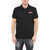 DSQUARED2 Tennis Polo Shirt With Paint Effect Logo Black