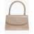 BY FAR Patent Leather Mini Bag With Removable Shoulder Strap Beige