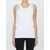 THE ATTICO Snap-button tank top WHITE