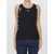 THE ATTICO Snap-Button Tank Top Black