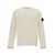 Stone Island White Crewneck Sweater With Logo Patch In Wool Blend Man WHITE