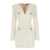 Balmain Balmain Logo Button Tweed Dress WHITE