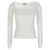 Alexander McQueen Alexander McQueen Square Neckline Top WHITE