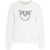 Pinko Sweatshirt with logo "Nelly" White