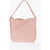 Stella McCartney Textured Faux Leather Tote Bag With Side Chain Pink
