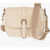 Golden Goose Leather Sally Messenger Bag With Golden Buckle Beige