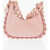 Stella McCartney Textured Faux Leather Mini Hobo Bag With Chain Detail Pink