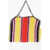 Stella McCartney Crochet Shoulder Bag With Silver Chain Multicolor