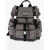 Dolce & Gabbana All-Over Logo Pvc And Leather Backpack Gray