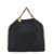Stella McCartney '3Chain' Black Tote Bag with Logo Engraved on Charm in Faux Leather Woman BLACK
